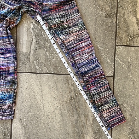 🍋 Lululemon Wunder Train High-Rise Tight 25” Digital Oasis White Multi Size 4 - Picture 10 of 11